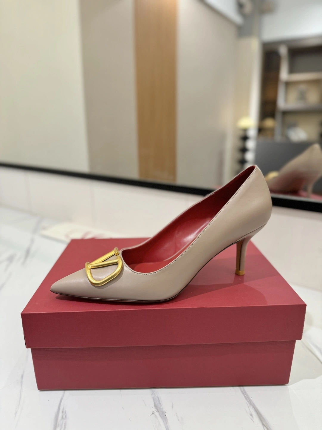 COCO-- V1859ti9o 1W2S0EN0DSHP45 Heel height：7.5CM goatskin Calfskin item:E-X138C3022